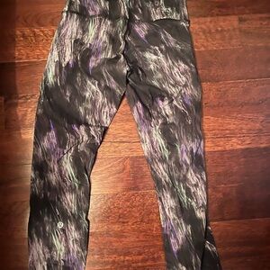 lululemon athletica Black and Purple Leggings